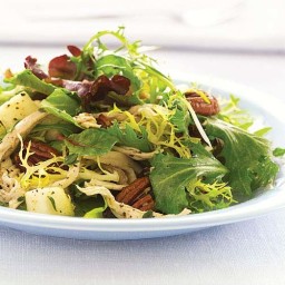 Baby Greens with Chicken, Dried Cherries, Pears and Pecans