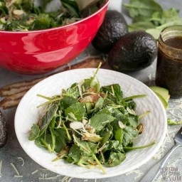 Baby Kale Salad with Avocado and Parmesan
