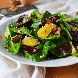 Baby Spinach & Roasted Beet Salad