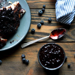 Babyback Ribs with Blueberry Bourbon BBQ Sauce