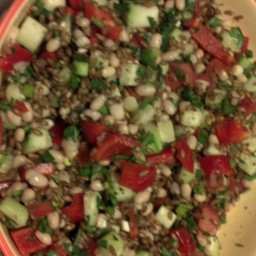 Back On Track Wheat Berry and Bean Salad