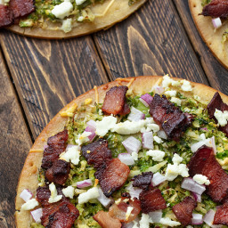 Bacon and Brussels Sprouts Pizza