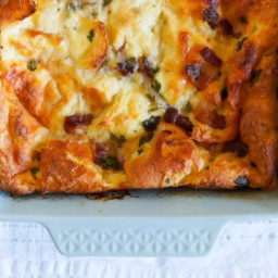 Bacon and Cheese Strata