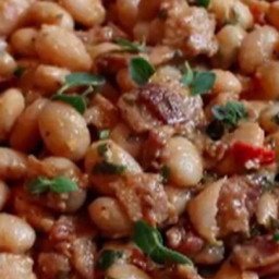 Bacon and Cranberry Bean Ragout