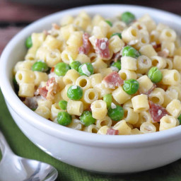 Bacon and Peas Pasta