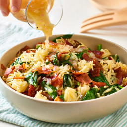 Bacon and Spinach Orzo Salad