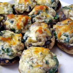 Bacon and Spinach Stuffed Mushrooms