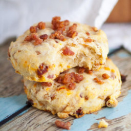 Bacon and Sun Dried Tomato Biscuits
