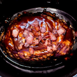 Bacon Barbecue Slow Cooker Meatloaf