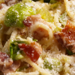 Bacon Brussels Sprouts Spaghetti