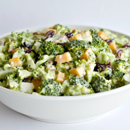 Bacon Cheddar Broccoli Salad (Low Carb/Gluten Free)