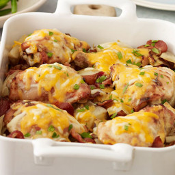 Bacon-Cheddar Chicken and Potatoes