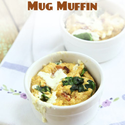 Bacon, Cheese and Spinach Mug Muffin