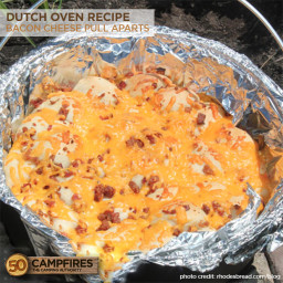 Bacon Cheese Pull Aparts In the Dutch Oven
