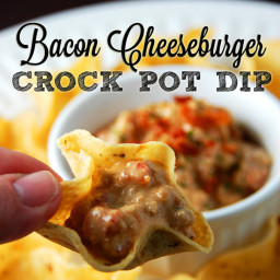 Bacon Cheeseburger Crock Pot Dip