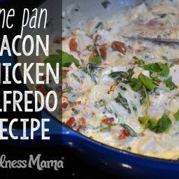 Bacon Chicken Alfredo Recipe (One Pan)