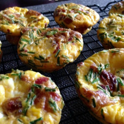 Bacon Egg Breakfast Bites with Chives {Paleo}