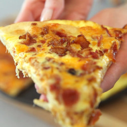 Bacon Egg & Cheese Breakfast Pizza (with Video)