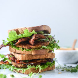 Bacon Fried Green Tomato BLTs with Special Sauce