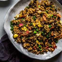 Bacon Fried Rice with Shallots