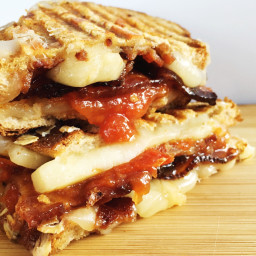 Bacon Grilled Cheese with Easy Homemade Tomato Jam