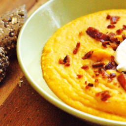 Bacon-Infused Butternut Squash Soup