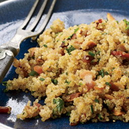 Bacon Quinoa with Almonds and Herbs