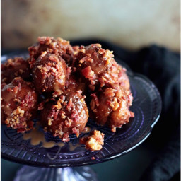 Bacon-Studded Maple Donut Holes - Low Carb & Gluten Free