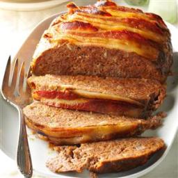 Bacon-Topped Meat Loaf Recipe