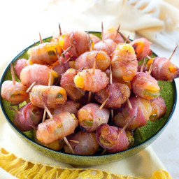 Bacon Wrapped Apricots with Jalapenos