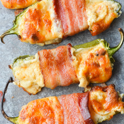 Bacon Wrapped BBQ Jalapeno Poppers