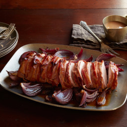 Bacon-Wrapped Blackberry Pork Roast