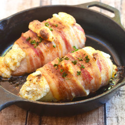 Bacon-Wrapped Cheese-Stuffed Chicken