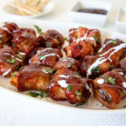 Bacon Wrapped Chicken Stuffed Jalapeno Bites