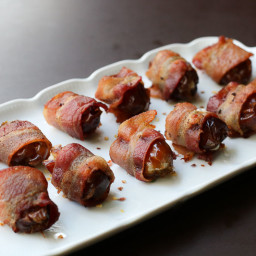 Bacon Wrapped Dates Stuffed with Manchego