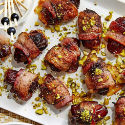 Bacon-Wrapped Grilled Dates with Brie Recipe