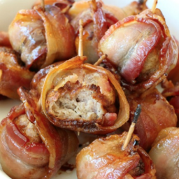 BACON WRAPPED MEATBALLS