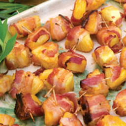 Bacon Wrapped Pineapple Bites!