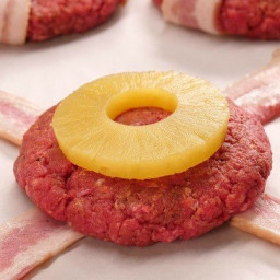 Bacon-Wrapped Pineapple Burger