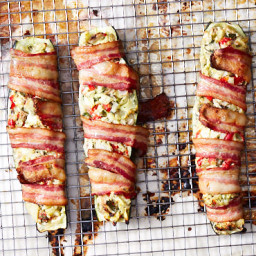 Bacon-Wrapped Stuffed Zucchini Boats