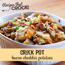 Bacon Cheddar Crock Pot Potatoes