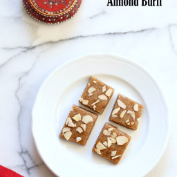 Badam Burfi - Almond Fudge And Basundi