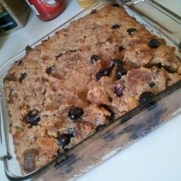 Bagel Bread Pudding with Fruit
