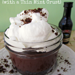 Bailey’s Pudding Pies with Thin Mint Crust {Great Blogger Switch-Up}