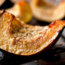 Baked Acorn Squash With Walnut Oil and Maple Syrup