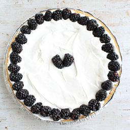 Baked and Boozy's Blackberry Lemonade Pie with Rosemary Whiskey Whipped Cre