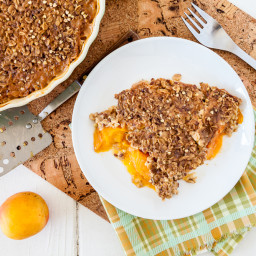 Baked Apricot Crumble Oatmeal