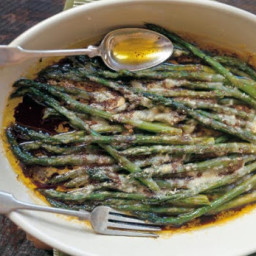 Baked Asparagus with Parmesan and Balsamic Vinegar