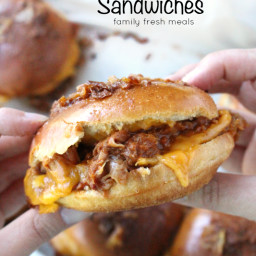 Baked BBQ Pulled Pork Sandwiches
