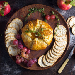 Baked Brie en Croûte With Thyme and Fig Jam Recipe